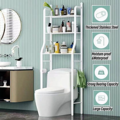 Elemore Home Freestanding Bathroom Organizer, 1-Shelf, Black